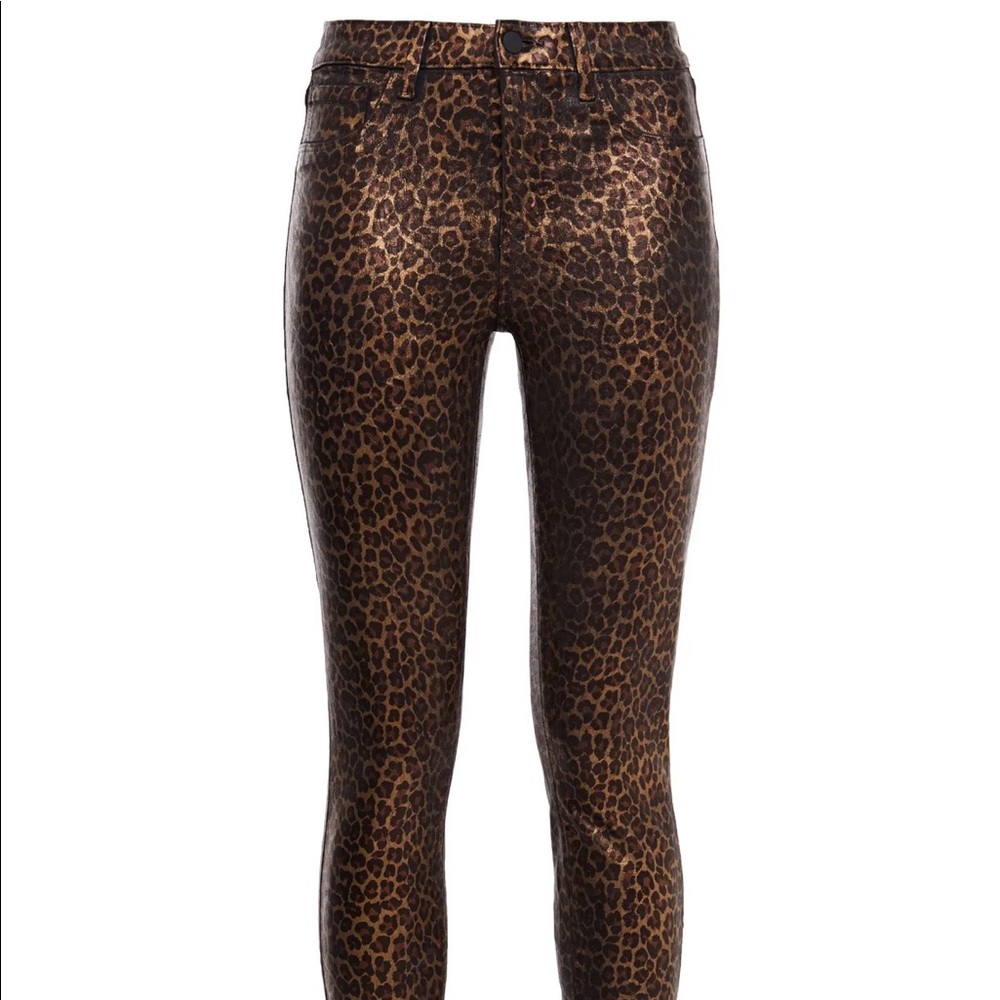 Margot leopard-print high-rise skinny jeans